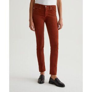 AG Adriano Goldschmied Womens Prima Cigarette Jeans Corduroy Spiced Maple sz 29